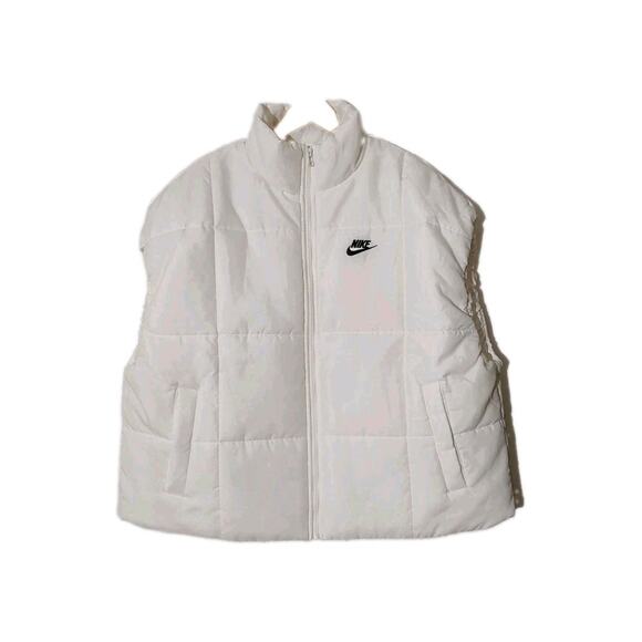 Nike Jackets & Blazers - Women's Nike Therma-FIT Vest White Puffer Jacket Insulated Quilted - Medium